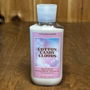 Bath & Body Works Cotton Candy Clouds Body Lotion 8oz Shea‎ Butter Coconut Oil